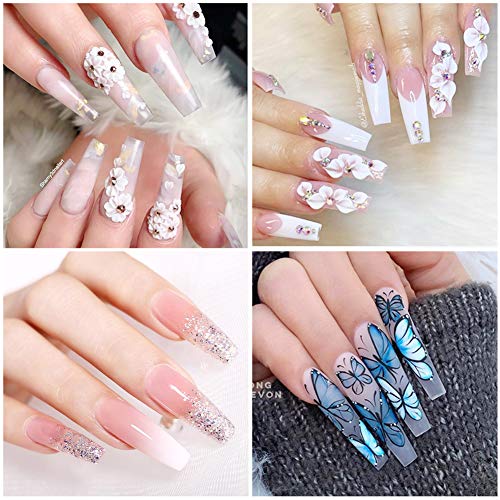 BORN PRETTY Acrylpulver für Nägel, Acryl Pulver Nails Set Nagellack Acrylnägelpulver Sammlungsset von 3 Farben Rosa Weiß… – Bild 7