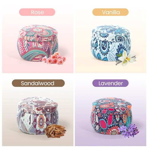 BYTYO Scented Candles Gift Set for Women, 4 Pack 4.4 Oz Soy Wax in Tin, Lavender Fig Aromatherapy Candles for Relaxation, Birthday Mother's Day Gifts for Mum Wife, Long Burning - Image 3