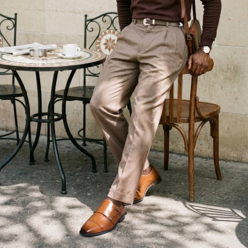 Image of Bruno Marc Men's Dress Loafer Shoes Monk Strap Slip On Loafers