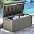 YITAHOME 120 Gallon Outdoor Storage Deck Box, Large Resin Patio Storage for Outdoor Pillows, Garden Tools and Pool Supplies, Waterproof, Lockable (Light Brown)
