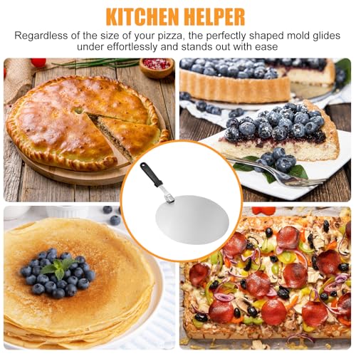 Pizzaschaufel, perforiert, professionell, perforiert, 25 x 25 cm, großer Ständer, mit klappbarem Griff für Ofen und Grill zum Kochen von Pizza, Brot, stabiler