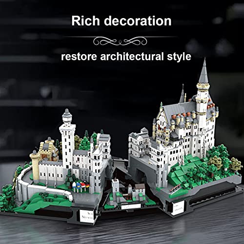 SESAY Schloss Neuschwanstein Bausteine Bausatz, 7437 Teile Modular Schloss Neuschwanstein Architektur Modell, Kompatibel… – Bild 5