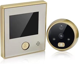 Doorbell Camera Wireless,Visual Doorbell Camera IR Night Vision Intercom Doorbell Viewer Smart Video Peephole Digital Door Eye Safety,Easy to Install