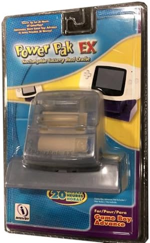 Simply Silver - New InterAct Power Pak EX Game Boy Advance Rechargable Battery Cradle charger