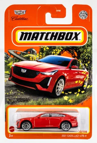 Matchbox 2021 Cadillac CT5-V rojo miniatura 1