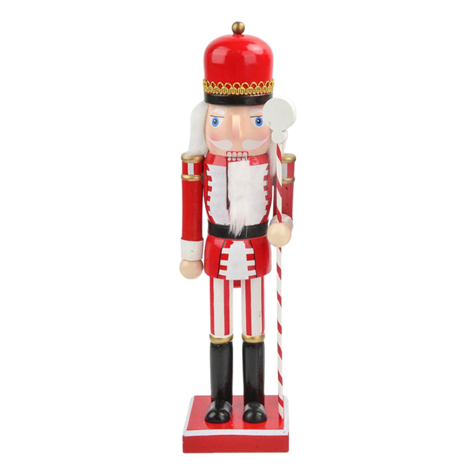 Casse-Noisette Soldat en Bois 38 cm : Figurine Traditionnelle de Noël pour Décoration Intérieure