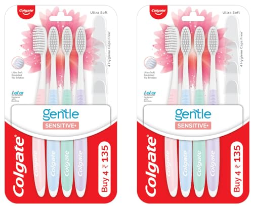 Colgate gentle Sensitive Soft Bristles Manual Toothbrush for adul...