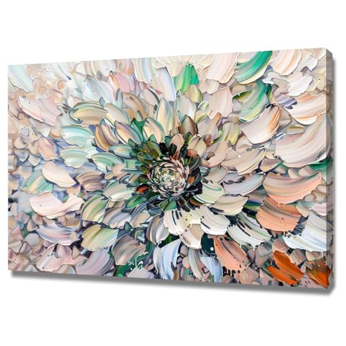 Peinture végétale sur toile artistique pour décoration salon moderne