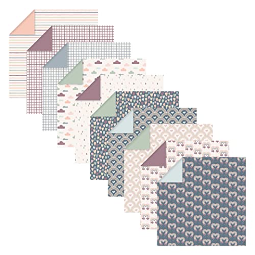 Miniatura 3 de Clairefontaine 95372c - 60 Hojas De Papel Origami 70g M , Formato 15x15cm, 30 Patrones De Colores Surtidos 2 Hojas Por Patrón , Pasatiempos Creativos Para Adultos Y Niños, Colección Herbarium