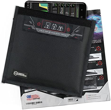 Mission Darkness Non-Window Faraday Bag for Phones // Device Shielding for Law Enforcement & Military, Executive Privacy, Travel & Data Security, Anti-Hacking Anti-Tracking Anti-Spying Assurance