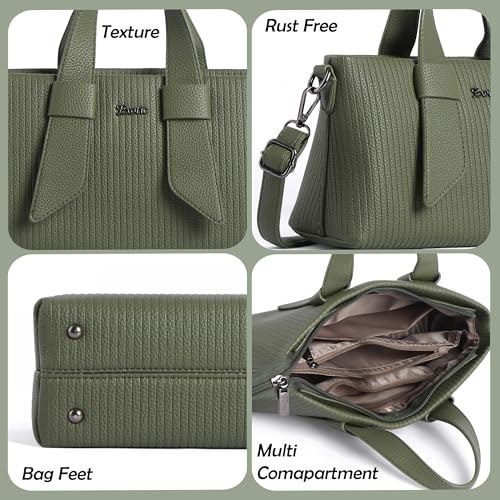 Image of EXOTIC Valeria Satchel Sling Bag for Women | Textured Leatherette Handbag with Top Handle & Detachable Crossbody Strap | Multi-Compartment Structured Purse