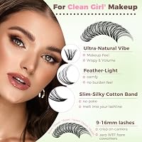 Lash Clusters Kit for Beginners Eyelash Clusters Kit Lashes Clusters Kit Cluster Lashes Pestañas Postizas Naturales with Lash Bond&Seal,Lash Tweezers,Brush RITALASH(20D+40D+60D+80D Kit,9-16mm) — image 3