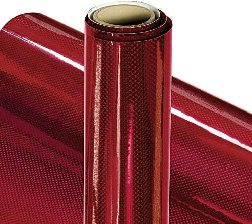 VViViD Holographic Weave Wine Red Vinyl 1x5ft