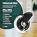 AlwaysLux, The Original Office Chair Caster Wheel (Set of 5) Safe For All Floors Including Hardwood - Perfect Replacement For Desk Floor Mat, Universal Fit
