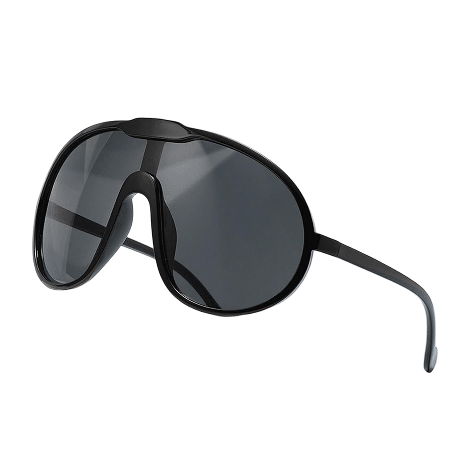 Drunk Goggle Sunglasses For Women Fashion Men Wrap Around 400 Shield Goggles Girl Dirt Bike Gear (Black, 15. 5x7cm)
