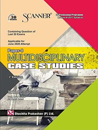 Scanner CS Professional Programme Module III (2017 Syllabus) Paper - 8 ...