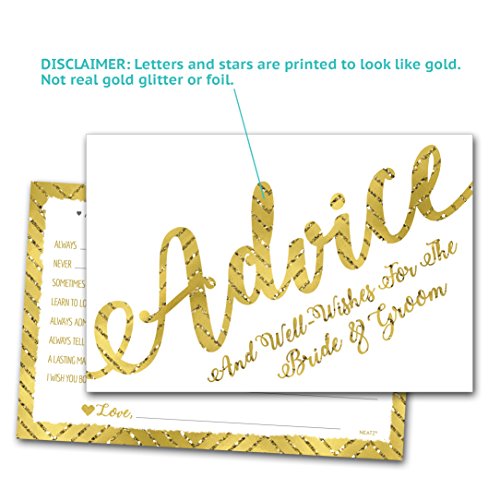 50 Wedding Advice Cards & Well Wishes For The Bride And Groom - Bridal Shower Games, Wedding Decorations, Bridal Shower Decorations, Wedding Shower Decorations, Wedding Guest Book Alternative, Mad Libs #TOP6