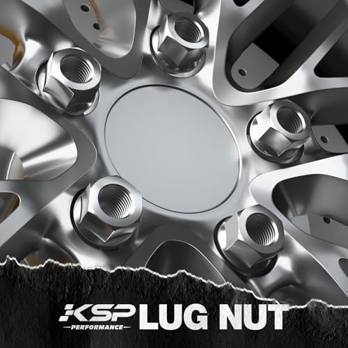 Image of KSP 20Pcs 1 /2 inch-20 Open End Lug Nut, 3 /4 inch Hex 21mm Height Cold-Forged Steel with Zinc-Rust Resistant, 60 Conical Seat for Jeep Grand Cherokee Commander Wrangler, Ford Mustang Ranger Crown and More
