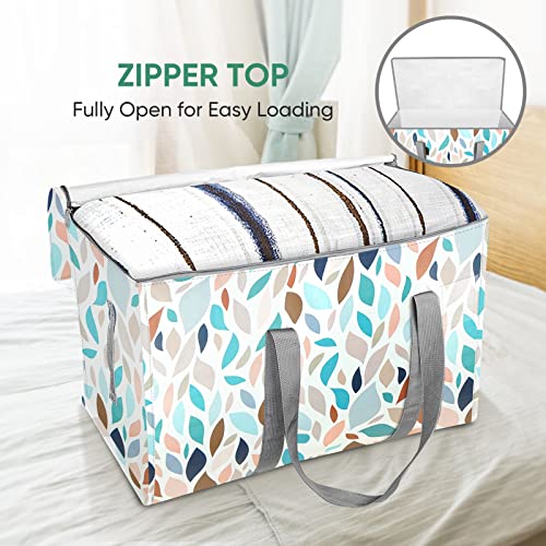 Image of BALEINE 8-Pack Oversized Moving Bags with Reinforced Handles, Heavy-Duty Storage Tote for Clothes, Moving Supplies (Mosaic, 8-Pack)