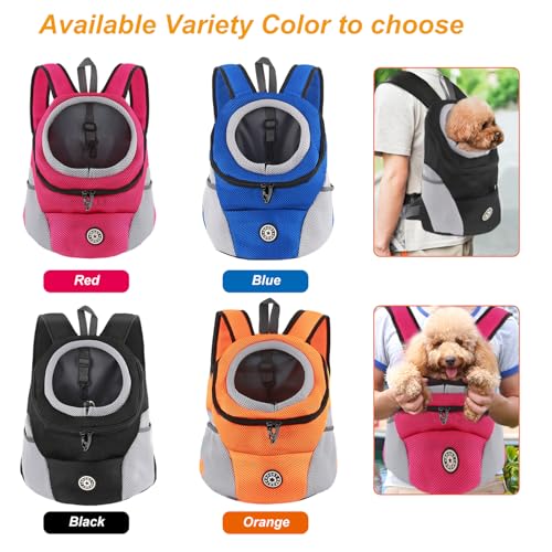 M MUNCASO Hundetrage-Rucksack Welpentasche Kleine Haustier-Fronttasche mit Atmungsaktivem, Head-Out-Design, Wasserdichter Boden für Reisen, Outdoor, Wandern