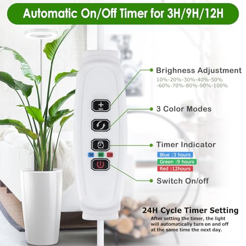 EINFEBEN Pflanzenlampe Vollspektrum,LED Grow Lampe 15W,mit Rot Blau Licht,Pflanzenleuchte für Zimmerpflanzen Gemüse und Blumen im Gewächshaus 5 EINFEBEN Pflanzenlampe Vollspektrum,LED Grow Lampe 15W,mit Rot Blau Licht,Pflanzenleuchte für Zimmerpflanzen Gemüse und Blumen im Gewächshaus – Bild 5