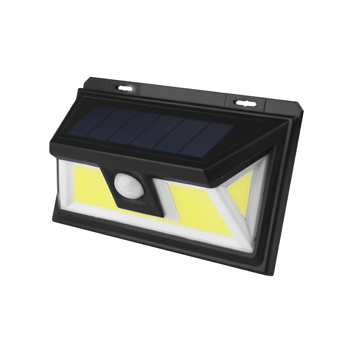Applique LED solaire COB 7W éclairage extérieur étanche noir avec détecteur