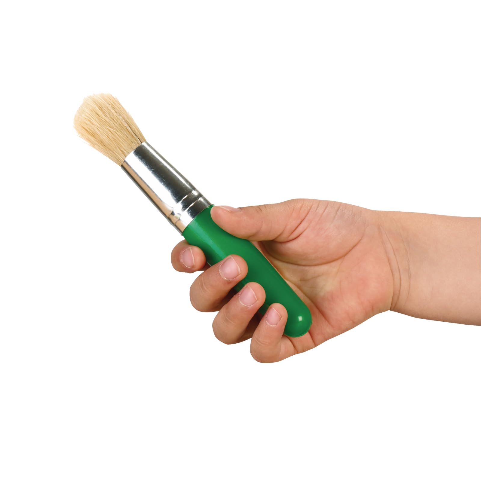 Colorations Stubby Plastic Brushes, Set of 24, Kids Paint Brushes, Paint Brushes for Children, School Art Supplies, Art Supplies, Craft Projects, Ideal for Small Hands, Ideal for Most Paint Mediums - Image 3