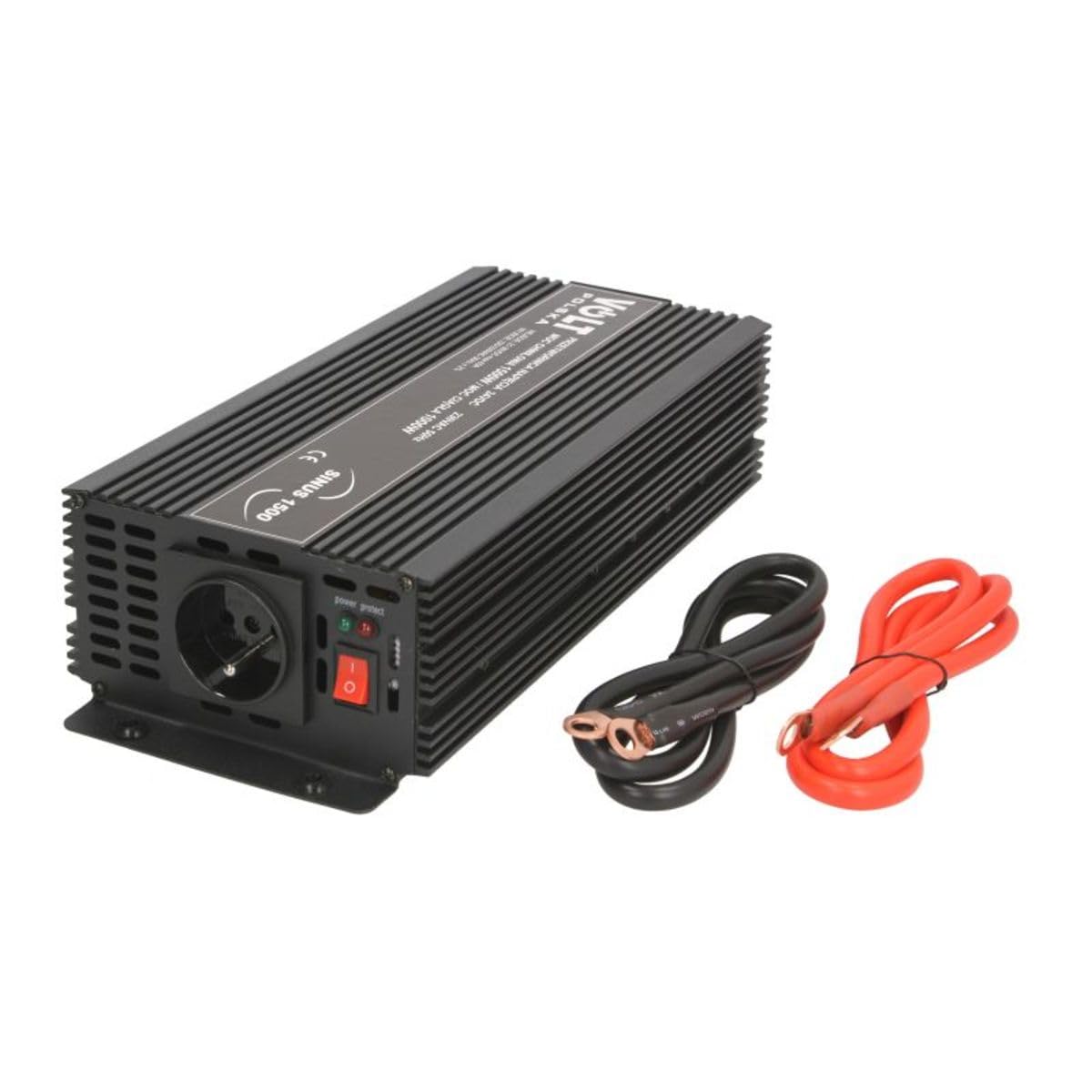 Volt Polska SINUS 2000 24/230V Power Inverter with red and black DC input cables
