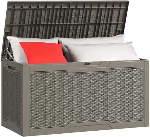 YITAHOME boîte de pont, Marron Clair, 47.6" L x 21.2" W x 24.8" H