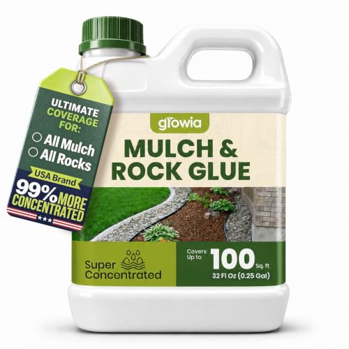 Mulch &amp; Rock Glue for Landscaping, Pet Safe &amp; Non-Toxic, 32 Oz