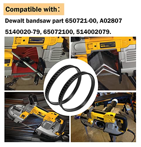 650721-00 Dewalt Bandsaw Tires For Dewalt Band Saw Tires Dwm120 A02807 Dcs374 Dw328K - 2 Pack #TOP2