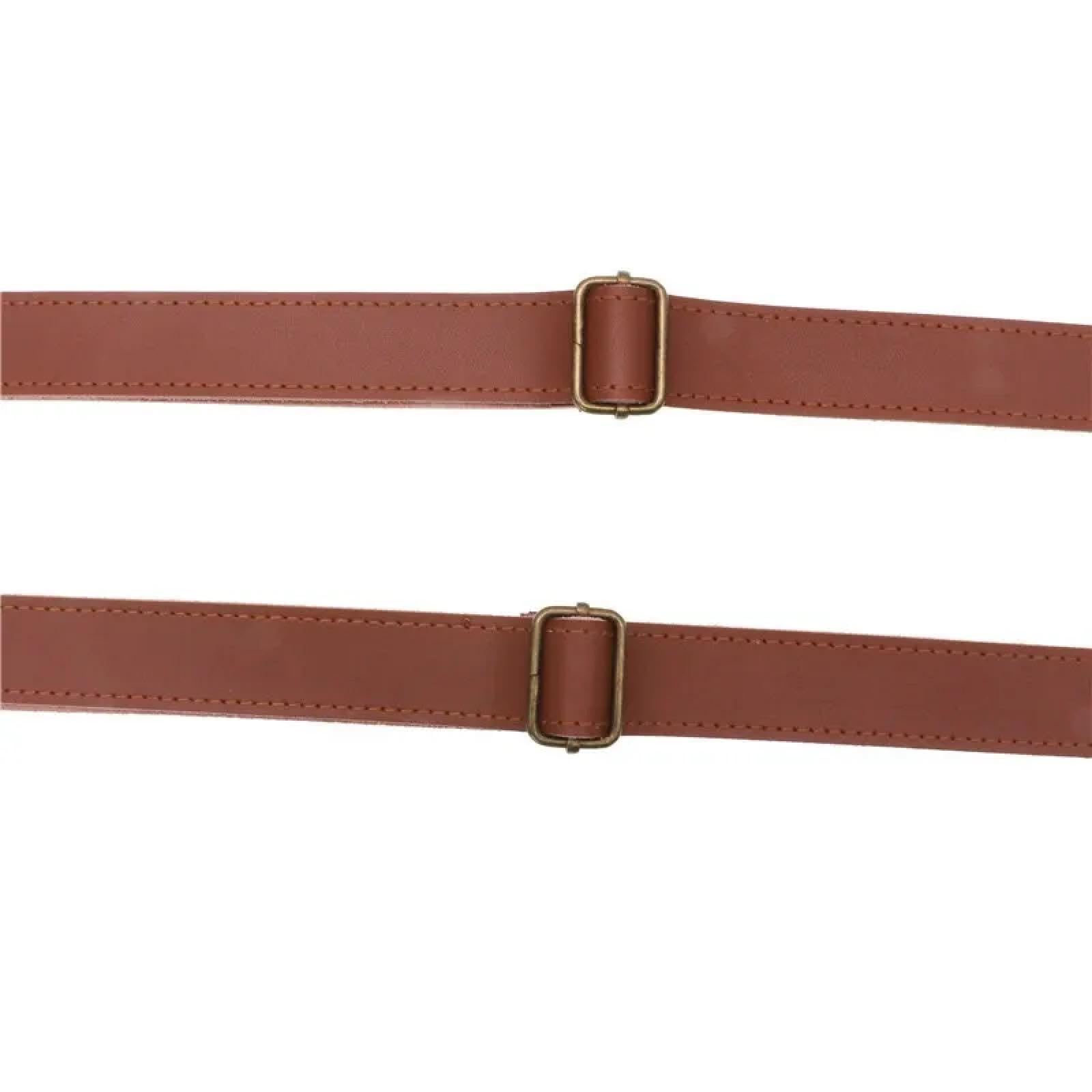 Hosenträger Suspender Herren-Hosenträger Mit Y-Rücken Bronzefarbener Haken Vintage-Stil Verstellbar Unisex Leder Hosenträger