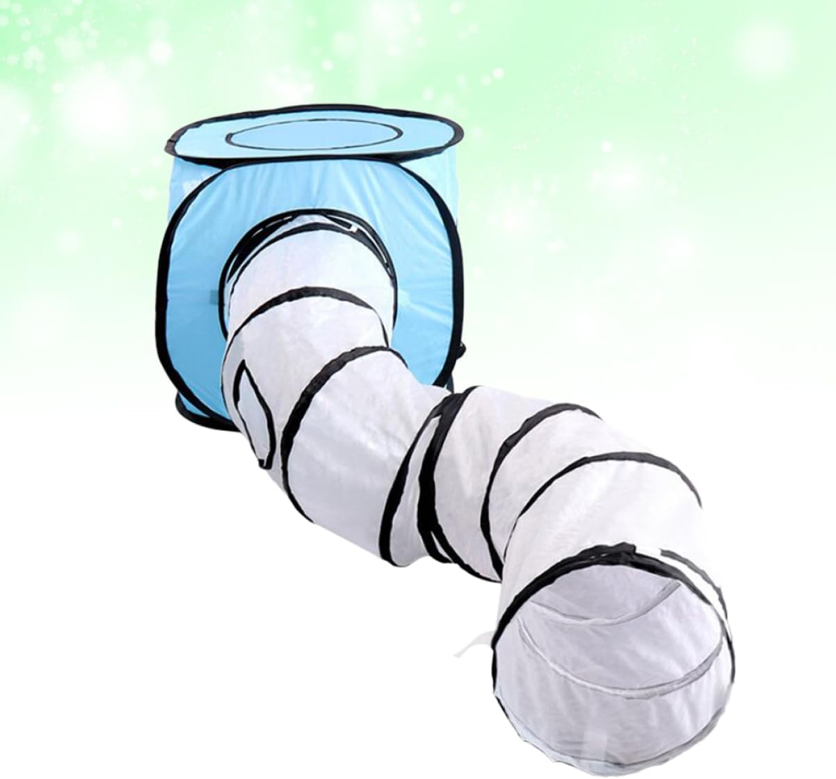 Interactive Cat Tunnel Bed Foldable s Shape Tent for Indoor Outdoors Cats Kitten Toys