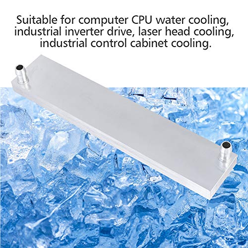 Aluminum Alloy Heat Sink Block - 40x200mm Water Cooling Block for Computer CPU & Industrial Inverter Drives