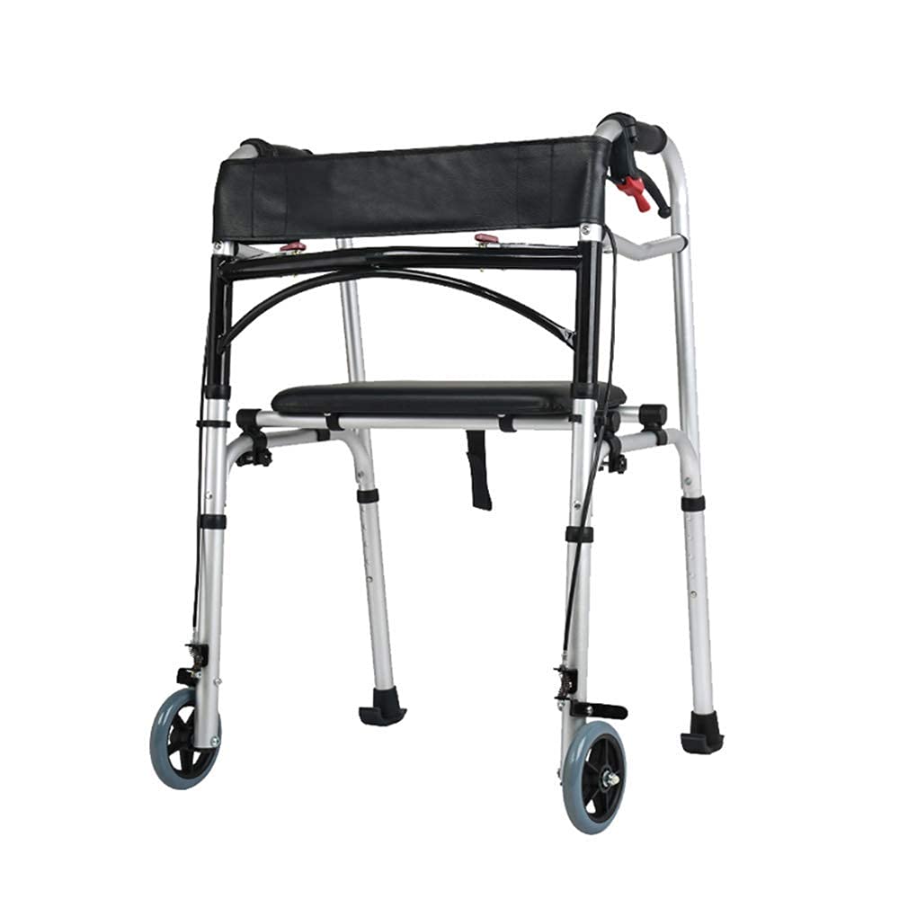 Elderly Crutch Legs Stool Multifunction Walker Walker with a seat for The Elderly (Color : E) beautiful things