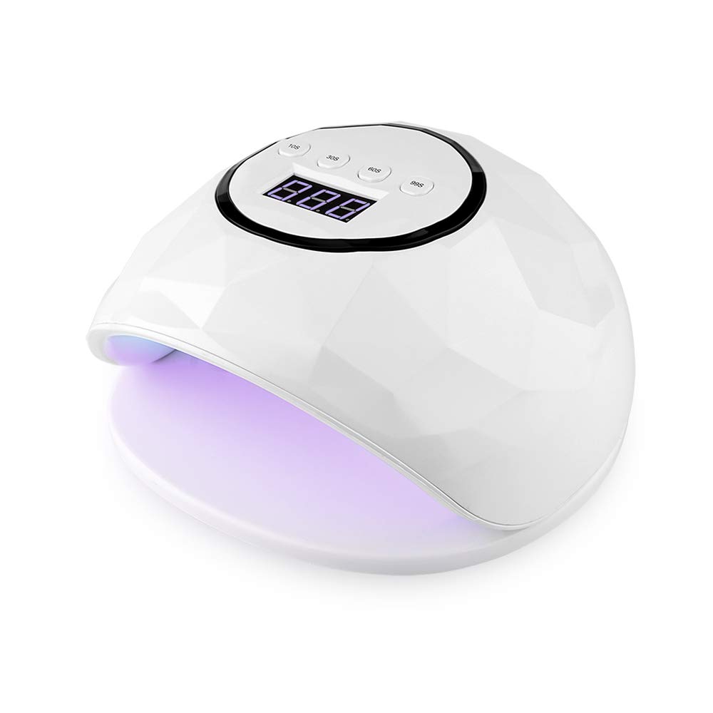 Nail Lamp, 72W LED UV GEL Nail Dryer Curing Lamp with 60s/90s/120s Timer, Professional Portable Nail Polish Manicure Machine with Automatic Sensor by Rcharlance