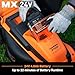 LawnMaster 20VMWGT 24V Max 13-inch Lawn Mower and Grass Trimmer 10-inch Combo with 2x4.0Ah Batteries and Charger