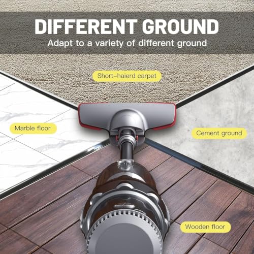 Image of SKYTONE Vacuum Cleaner for Home, 12000PA Suction with 1200W Powerfull Motor 3 Adjustable Suction Modes, 1.1L HEPA Filter, 2 in 1 Ultimate Cleaning Convenience, 1.5L, Red & Silver
