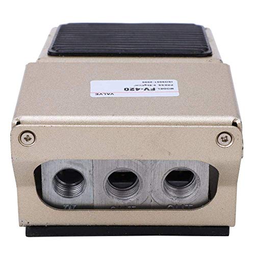 Válvula de pedal G1/4, interruptor de control de maquinaria neumática de pedal neumático de dos posiciones y cuatro posiciones 1 entrada 2 salida