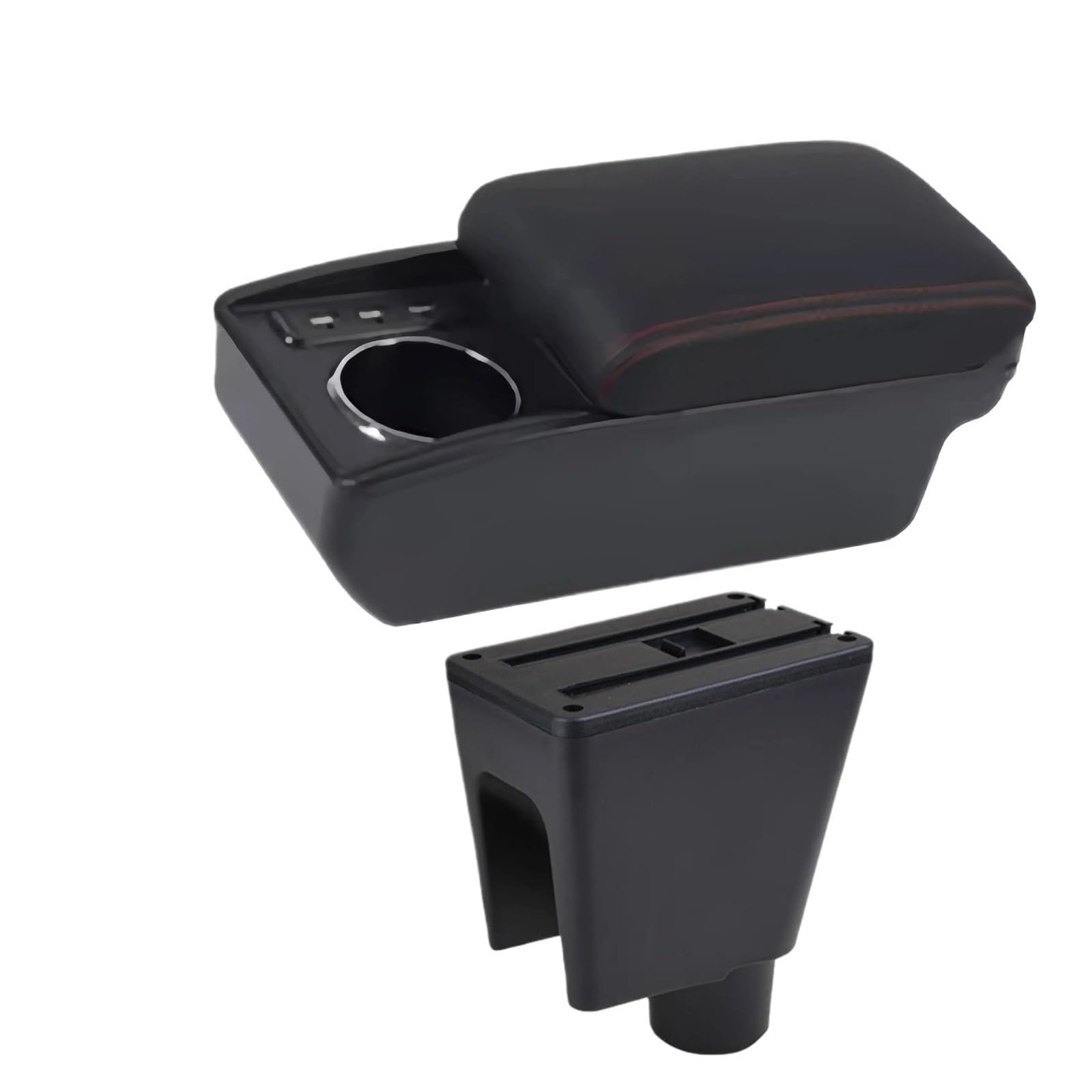 UMDJJU For Chevrolet For Spark 3 III For Aveo T200 Car Armrest Box For Arm Rest Center Console Storage Car Centre Console Armrest Box(D2 Red Line)