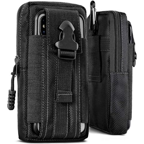 Étui tactique EDC Samsung S7 Edge housse nylon avec passant ceinture et mousqueton