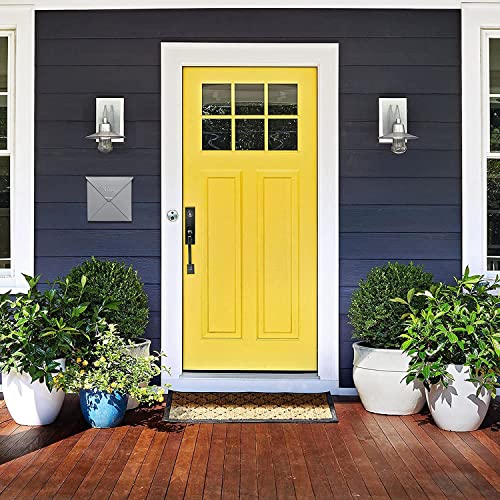 Nach Chicago Silver Mailbox, Rust Resistant Wall Mount Mailboxes For Outside, Industrial Style Metal Mailbox, Mail Holder, 10 X 10 X 4, Hardware Included, Mb-6300Slv #TOP7