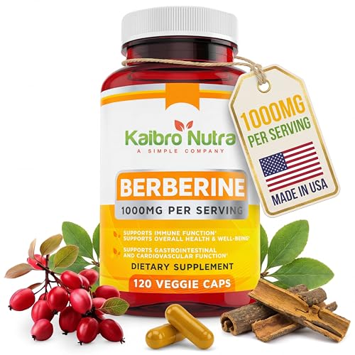 Kaibro Nutra Berberine Supplement 1000mg...