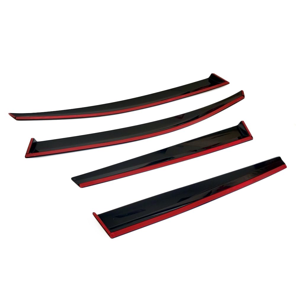 CarJoy Windabweiser Set Für Renault Clio 4 (2012-2019) - 4-teilige Seitenfensterabweiser Aus Acryl