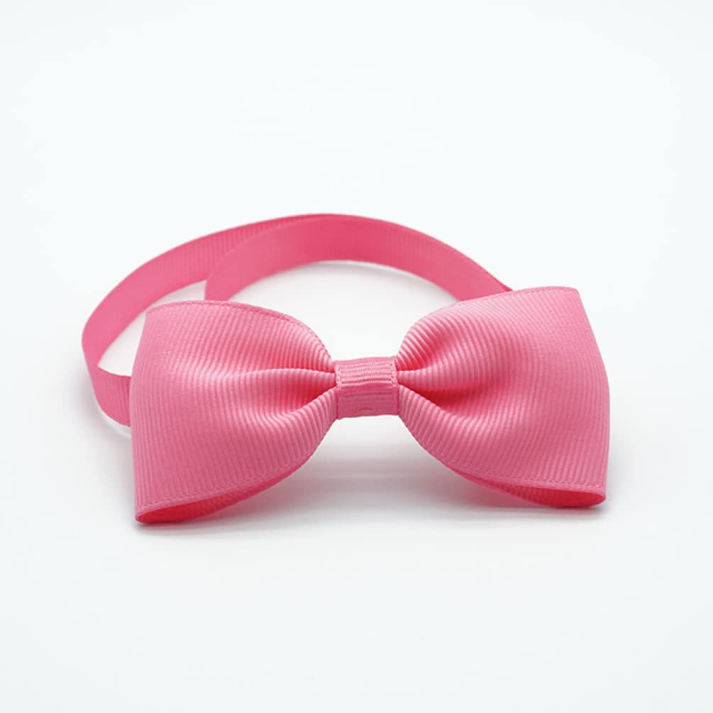 Aapie J Dog Bows 1Pc Solid Pattern Dog Bow Pet Accessories Pet Puppy Dogs Adjustable Bow Tie Handmade Pet Cat Grooming Accessories Dog Ribbon Ties Pet Hair Bow