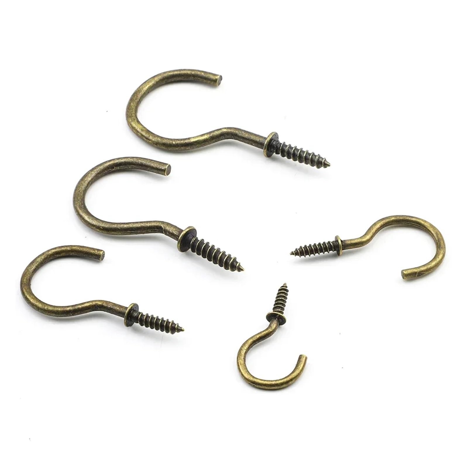 Wkręty z haczykami na kubki 10-30 szt. Wkręty z haczykami na kubki 1/2"-2" Wkręcany wkręt samogwintujący do sufitu(1",20pcs)