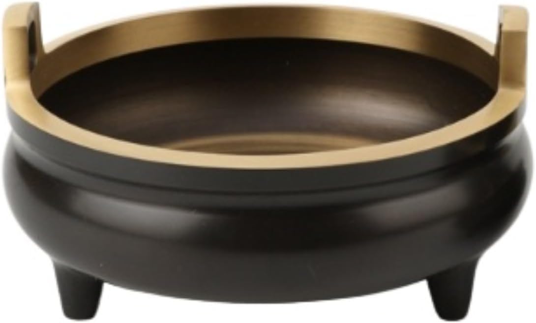 九谷焼 金襴手 角香炉 四方香炉 山岸政明 共箱 石川県無形文化財 2004