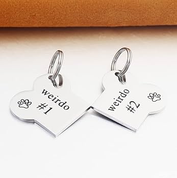 silver950 【2枚組】dog tag handmade Sam's Tags Stainless Steel Custom Engraved Pet ID Tags