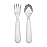 OXO Tot On-The-Go Fork and Spoon Set - Pink