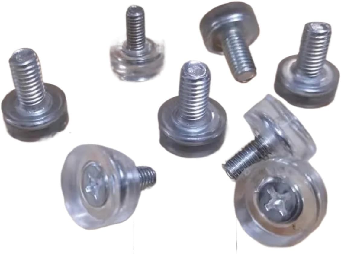 Furniture Sliders 50Pcs Clear Rubber Furniture Glide Leveling Feet with M6 M8 Thread Stem(M6)
